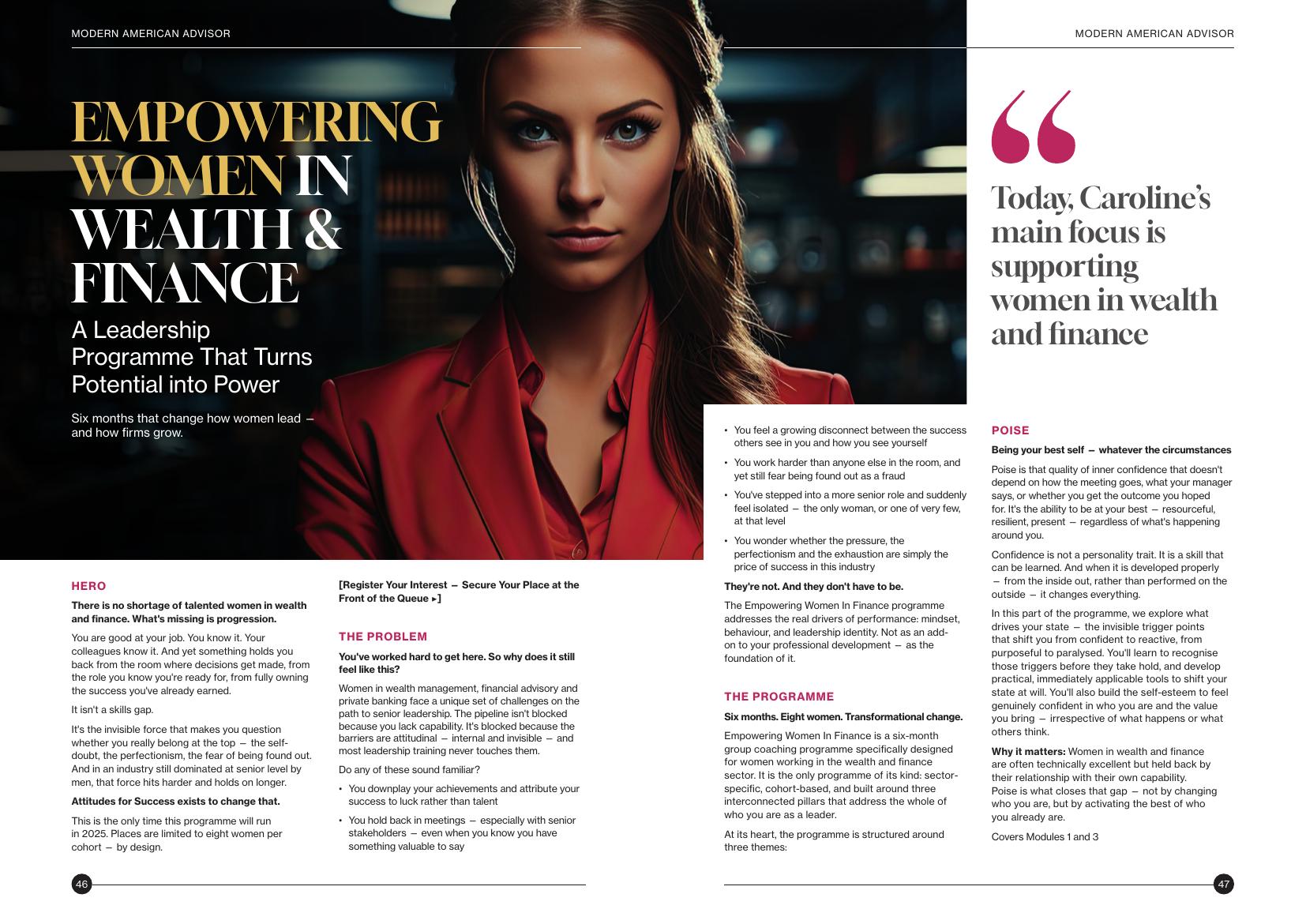 Empowering Women — Women In Finance feature