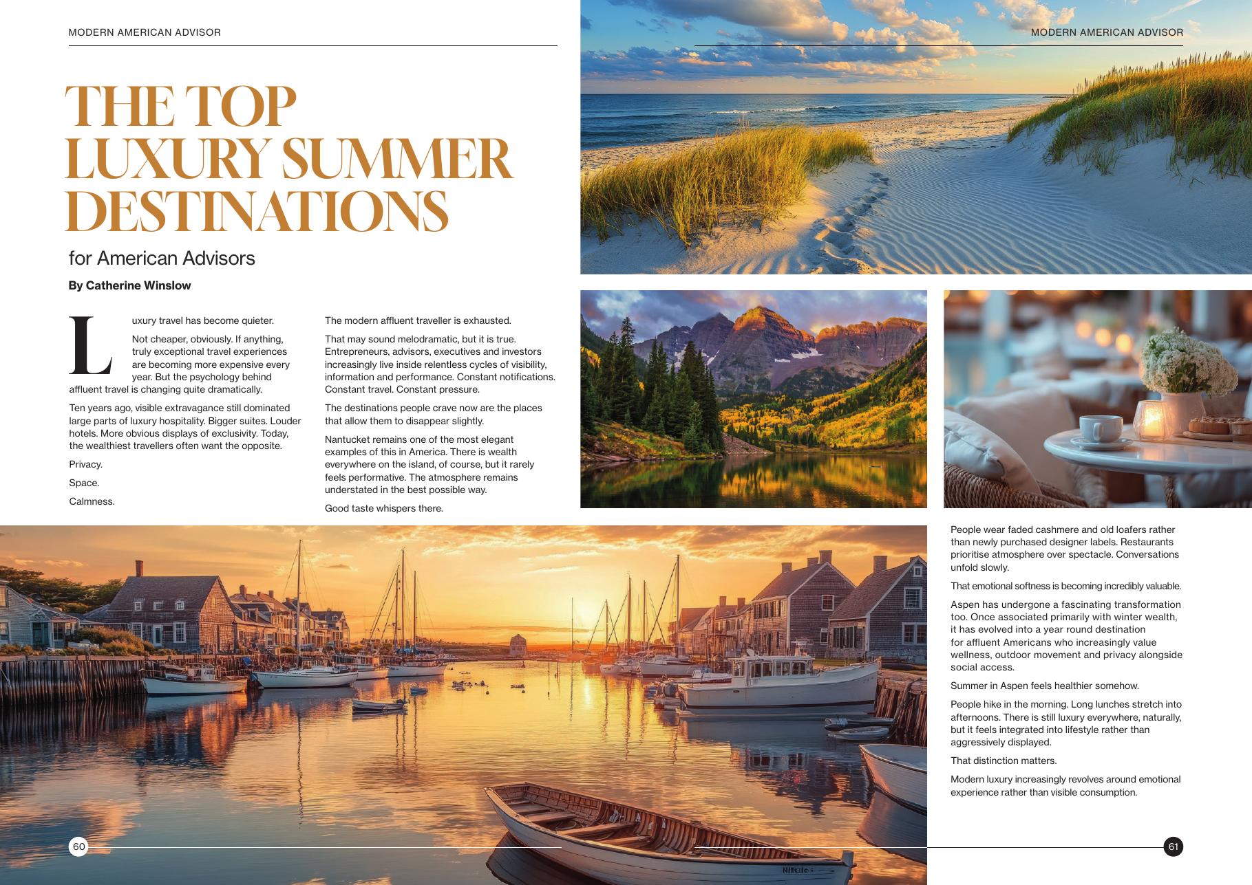 Luxury Summer feature spread